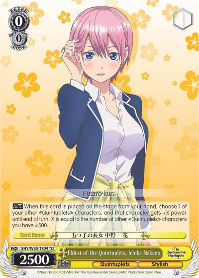 Eldest of the Quintuplets, Ichika Nakano - [The Quintessential Quintuplets] | Gear Gaming Fayetteville