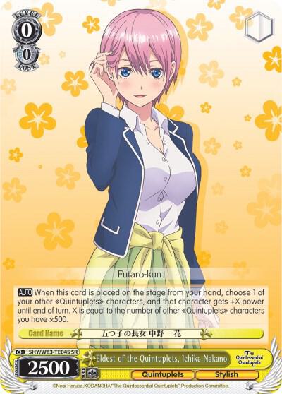 Eldest of the Quintuplets, Ichika Nakano (SR) - [The Quintessential Quintuplets] | Gear Gaming Fayetteville