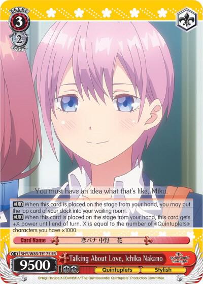 Talking About Love, Ichika Nakano (SR) - [The Quintessential Quintuplets] | Gear Gaming Fayetteville