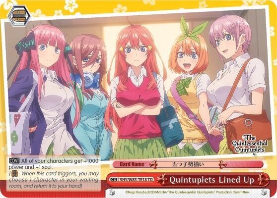 Quintuplets Lined Up (Red) - [The Quintessential Quintuplets] | Gear Gaming Fayetteville