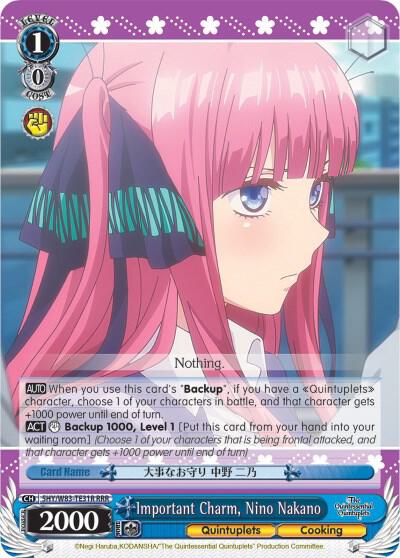 Important Charm, Nino Nakano (RRR) - [The Quintessential Quintuplets] | Gear Gaming Fayetteville
