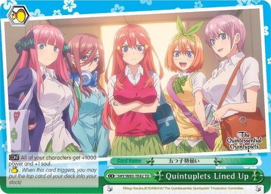 Quintuplets Lined Up (Green) - 5HY/W83-TE42 - [The Quintessential Quintuplets] | Gear Gaming Fayetteville