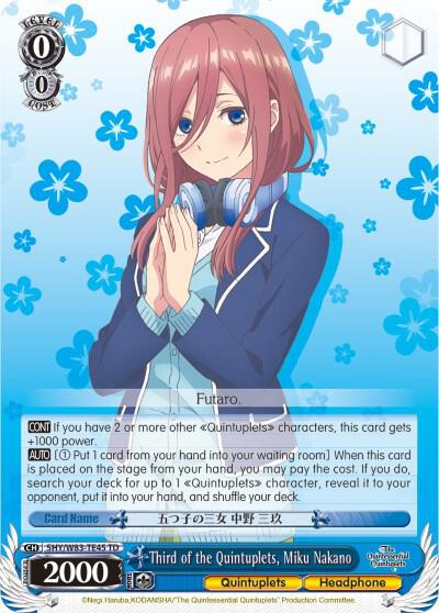 Third of the Quintuplets, Miku Nakano - [The Quintessential Quintuplets] | Gear Gaming Fayetteville