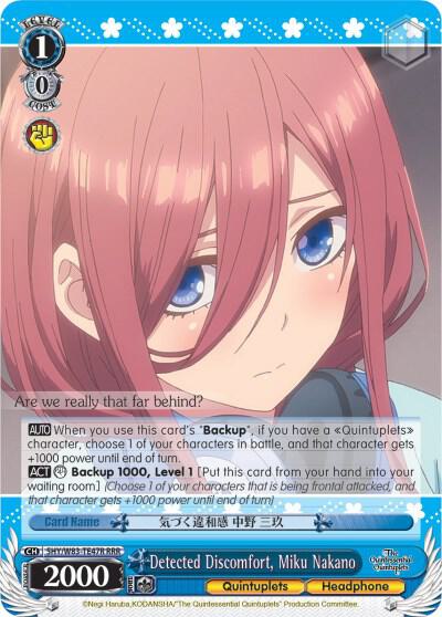 Detected Discomfort, Miku Nakano (RRR) - [The Quintessential Quintuplets] | Gear Gaming Fayetteville