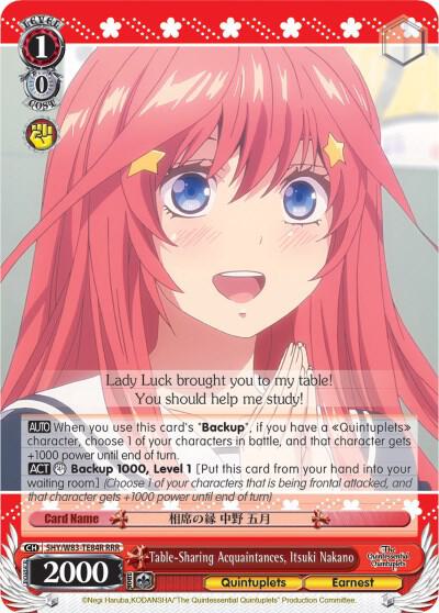 Table-Sharing Acquaintances, Itsuki Nakano (RRR) - [The Quintessential Quintuplets] | Gear Gaming Fayetteville