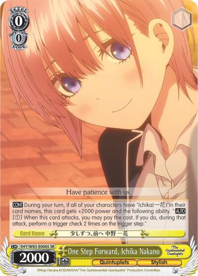 One Step Forward, Ichika Nakano (SR) - [The Quintessential Quintuplets] | Gear Gaming Fayetteville