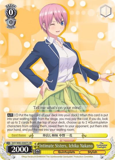 Intimate Sisters, Ichika Nakano (SR) - [The Quintessential Quintuplets] | Gear Gaming Fayetteville