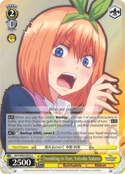 Trembling in Fear, Yotsuba Nakano - [The Quintessential Quintuplets] | Gear Gaming Fayetteville