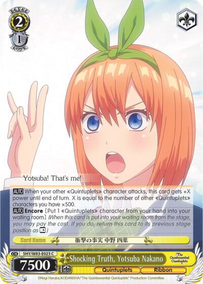 Shocking Truth, Yotsuba Nakano - [The Quintessential Quintuplets] | Gear Gaming Fayetteville