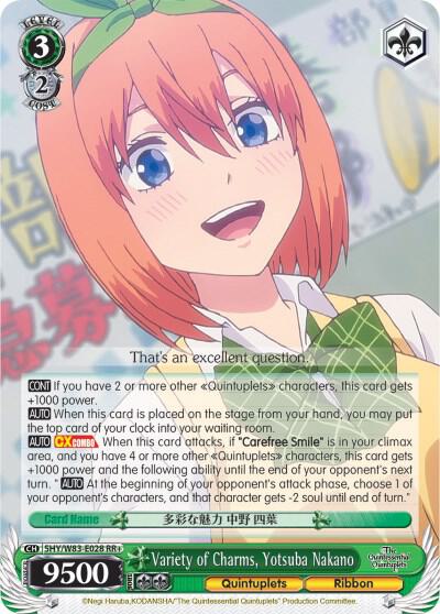 Variety of Charms, Yotsuba Nakano - [The Quintessential Quintuplets] | Gear Gaming Fayetteville