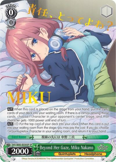 Beyond Her Gaze, Miku Nakano (SP) - [The Quintessential Quintuplets] | Gear Gaming Fayetteville