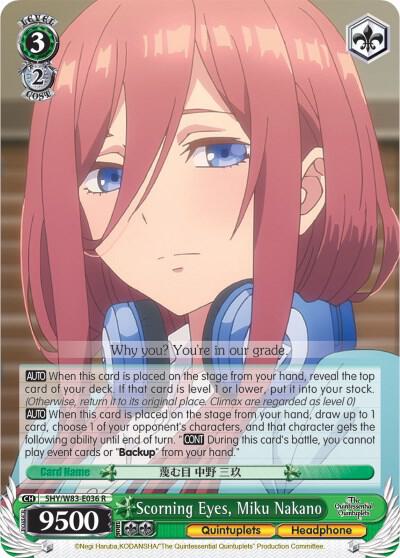 Scorning Eyes, Miku Nakano - [The Quintessential Quintuplets] | Gear Gaming Fayetteville