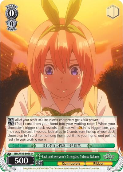 Each and Everyone's Strengths, Yotsuba Nakano - [The Quintessential Quintuplets] | Gear Gaming Fayetteville