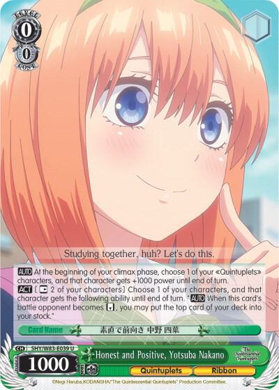 Honest and Positive, Yotsuba Nakano - [The Quintessential Quintuplets] | Gear Gaming Fayetteville