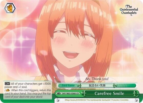 Carefree Smile - [The Quintessential Quintuplets] | Gear Gaming Fayetteville