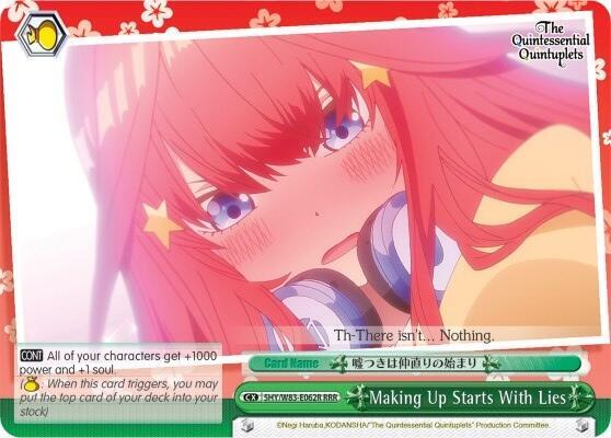Making Up Starts With Lies (RRR) - [The Quintessential Quintuplets] | Gear Gaming Fayetteville