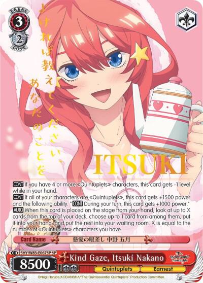 Kind Gaze, Itsuki Nakano (SP) - [The Quintessential Quintuplets] | Gear Gaming Fayetteville