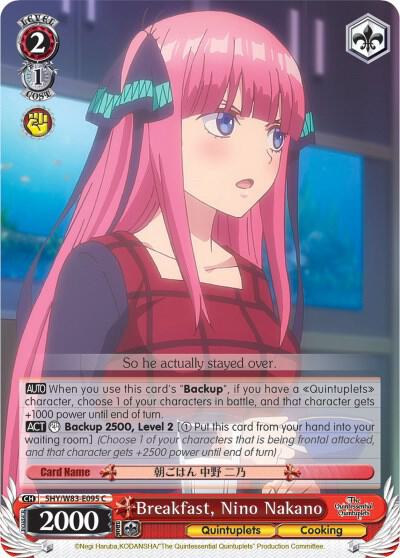 Breakfast, Nino Nakano - [The Quintessential Quintuplets] | Gear Gaming Fayetteville