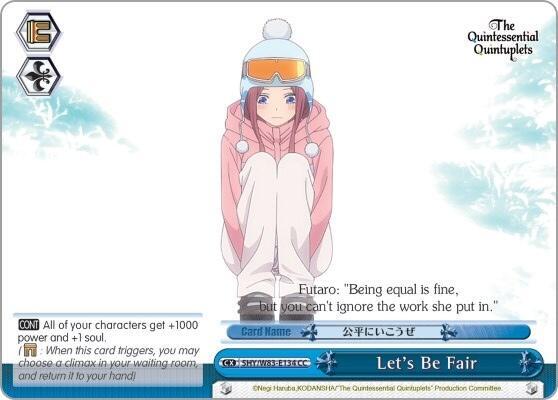 Let's Be Fair - [The Quintessential Quintuplets] | Gear Gaming Fayetteville