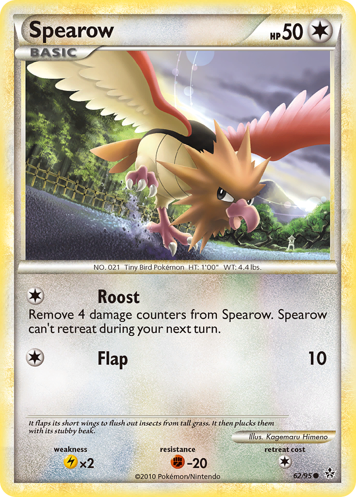 Spearow (62/95) [HeartGold & SoulSilver: Unleashed] | Gear Gaming Fayetteville