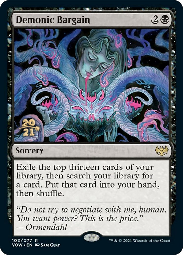 Demonic Bargain [Innistrad: Crimson Vow Prerelease Promos] | Gear Gaming Fayetteville