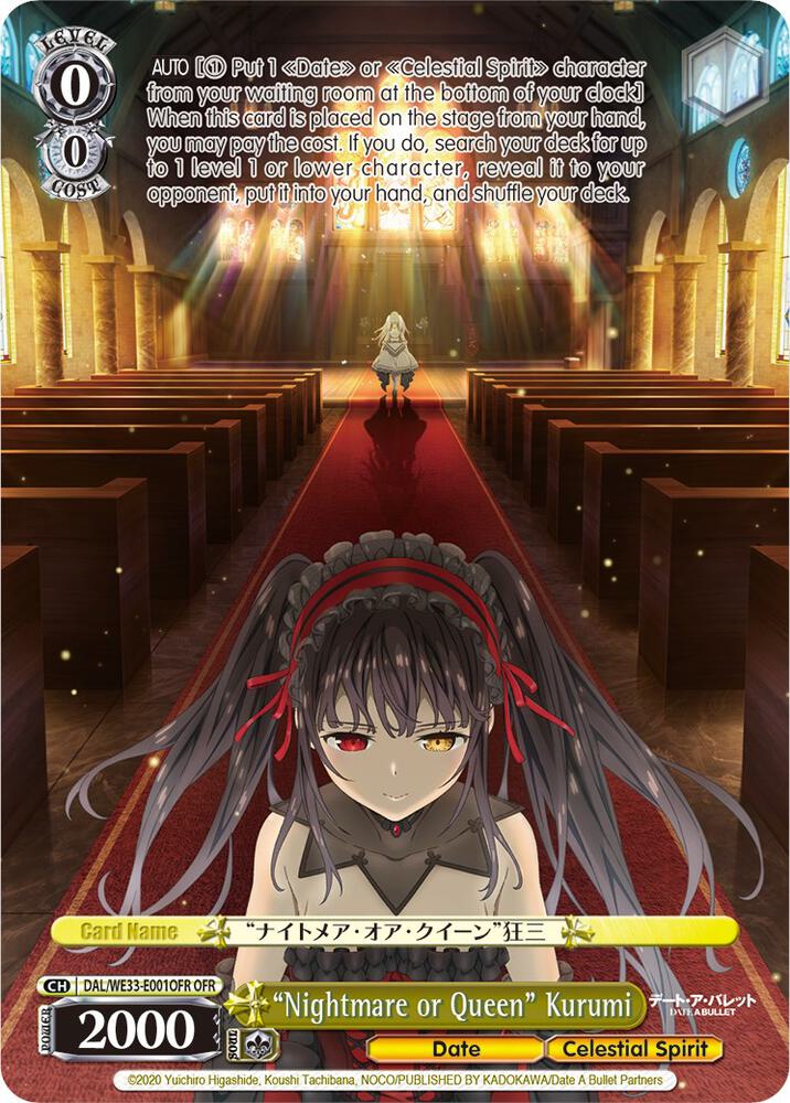 "Nightmare or Queen" Kurumi (OFR) - [Date A Bullet] | Gear Gaming Fayetteville