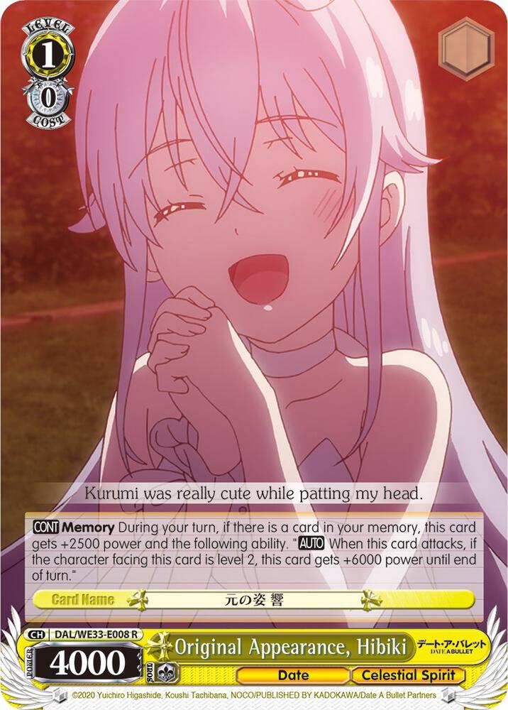 Original Appearance, Hibiki (Parallel Foil) - [Date A Bullet] | Gear Gaming Fayetteville