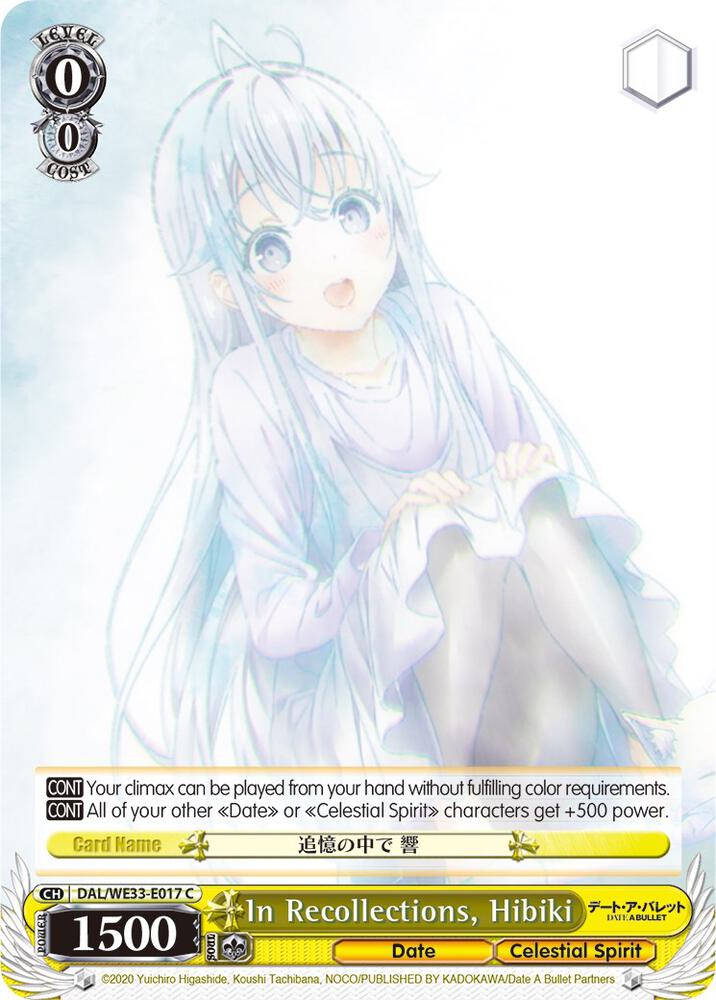 In Recollections, Hibiki - [Date A Bullet] | Gear Gaming Fayetteville