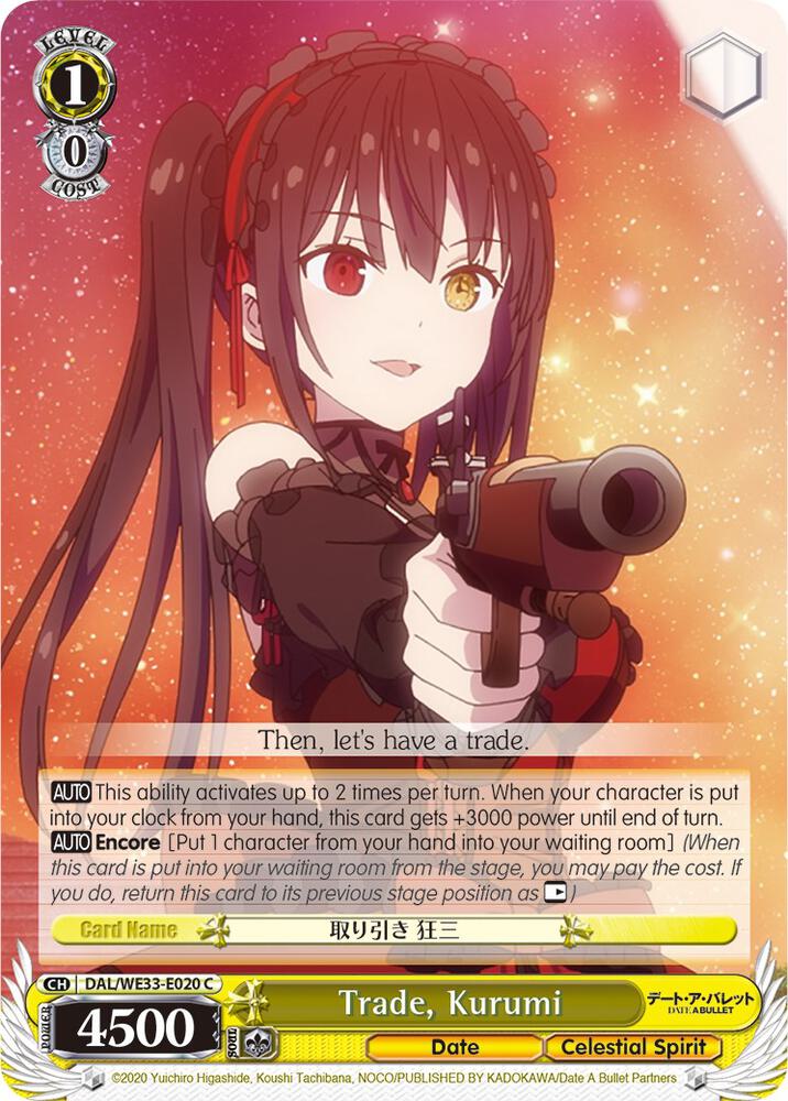 Trade, Kurumi - [Date A Bullet] | Gear Gaming Fayetteville