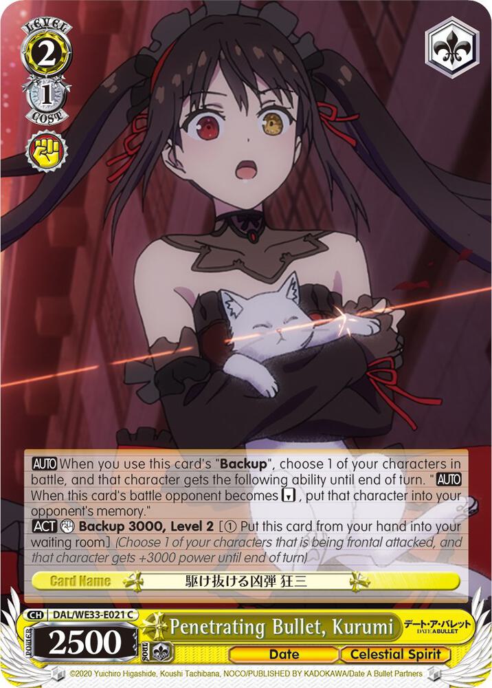 Penetrating Bullet, Kurumi (Parallel Foil) - [Date A Bullet] | Gear Gaming Fayetteville