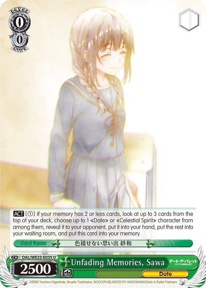 Unfading Memories, Sawa - [Date A Bullet] | Gear Gaming Fayetteville