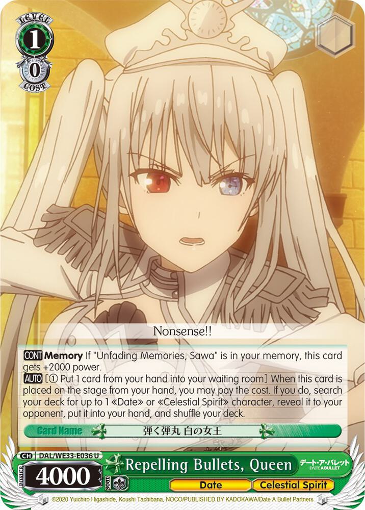 Repelling Bullets, Queen (Parallel Foil) - [Date A Bullet] | Gear Gaming Fayetteville