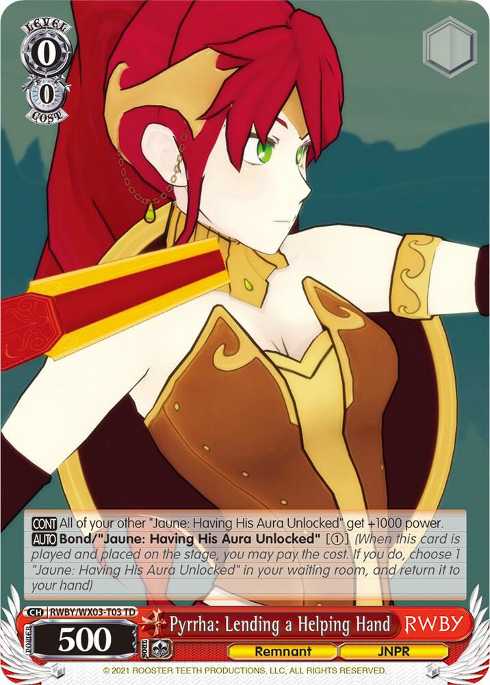Pyrrha: Lending a Helping Hand - [RWBY] | Gear Gaming Fayetteville