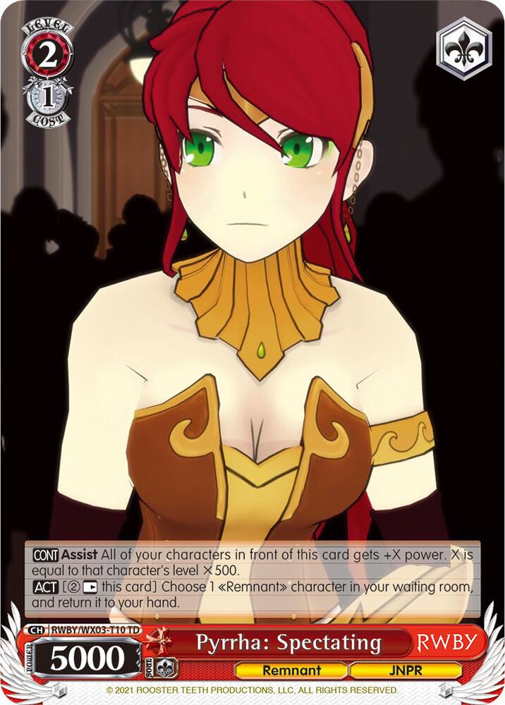 Pyrrha: Spectating - [RWBY] | Gear Gaming Fayetteville