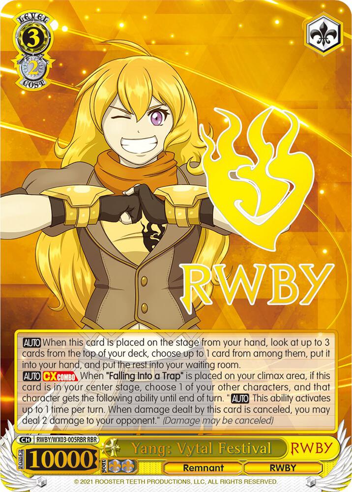 Yang: Vytal Festival (RBR) - [RWBY] | Gear Gaming Fayetteville