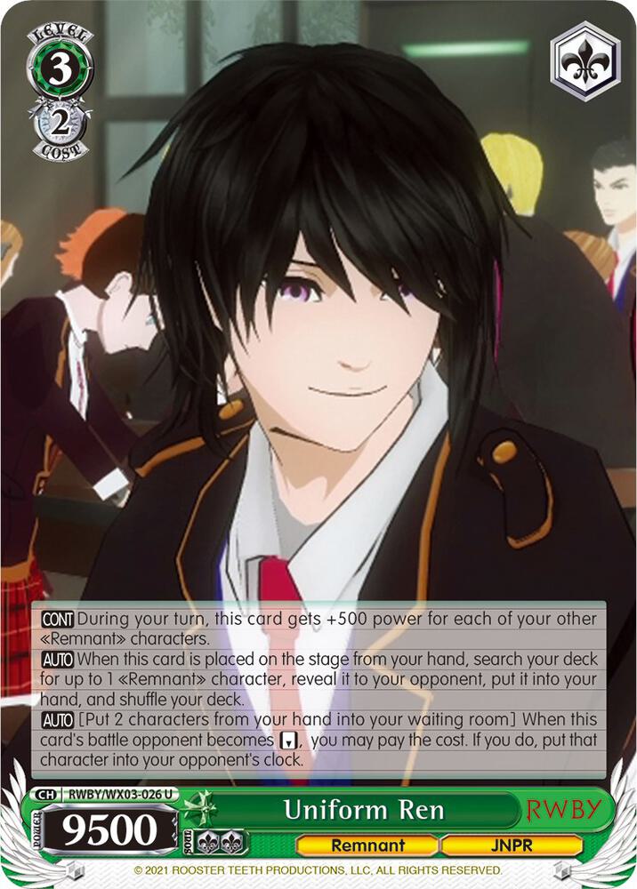 Uniform Ren - [RWBY] | Gear Gaming Fayetteville