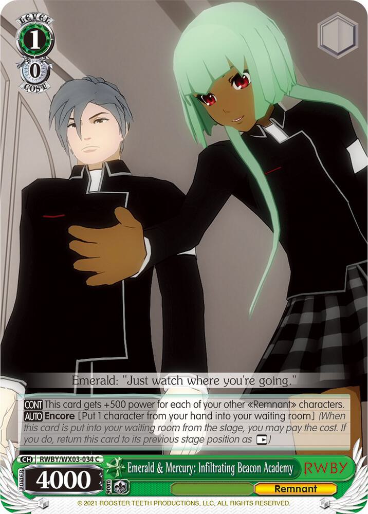 Emerald & Mercury: Infiltrating Beacon Academy - [RWBY] | Gear Gaming Fayetteville