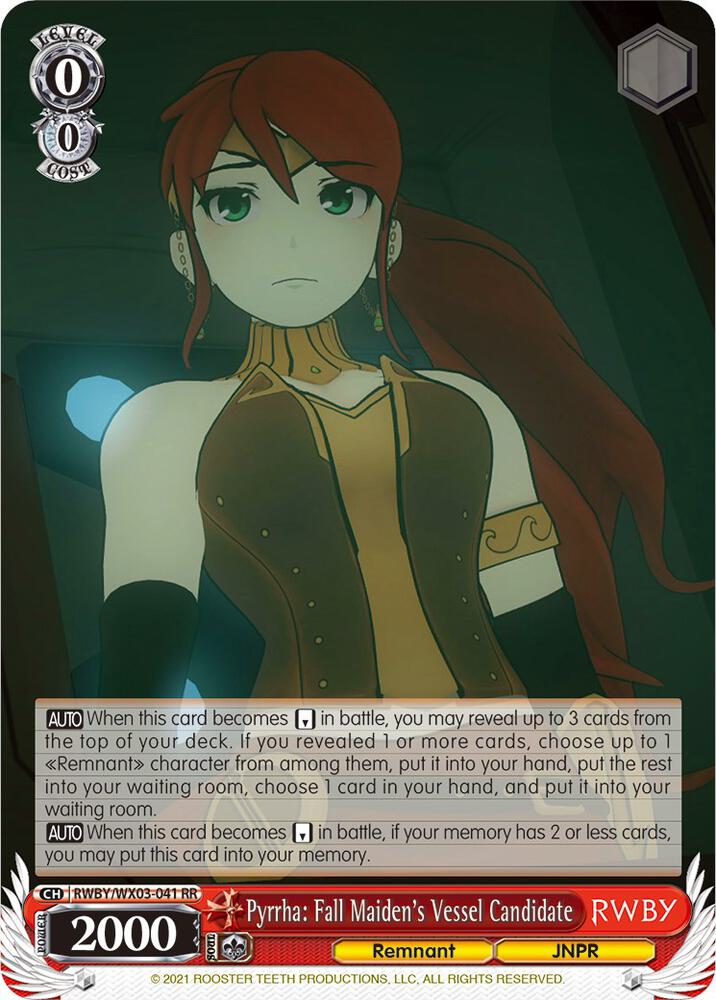 Pyrrha: Fall Maiden's Vessel Candidate - [RWBY] | Gear Gaming Fayetteville