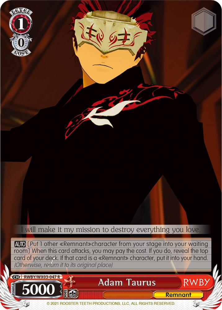 Adam Taurus - [RWBY] | Gear Gaming Fayetteville