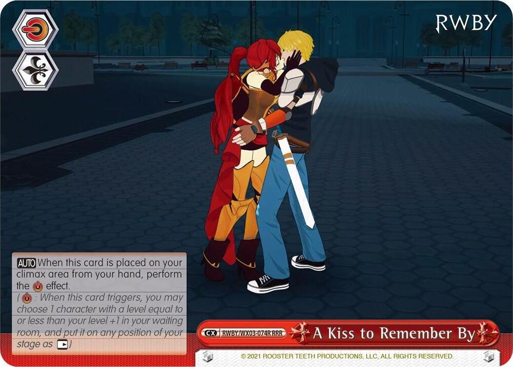 A Kiss to Remember By (RRR) - [RWBY] | Gear Gaming Fayetteville