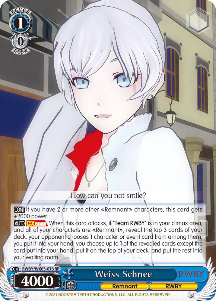 Weiss Schnee - [RWBY] | Gear Gaming Fayetteville
