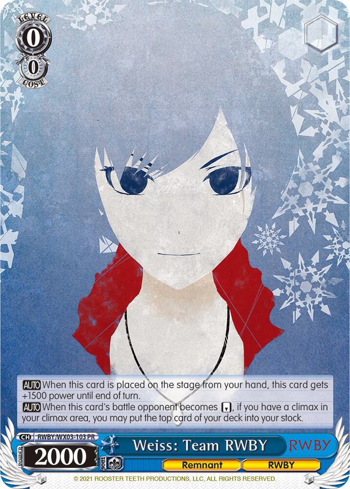 Weiss: Team RWBY - [RWBY] | Gear Gaming Fayetteville