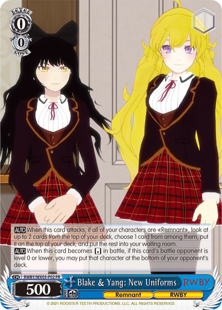 Blake & Yang: New Uniforms - [RWBY] | Gear Gaming Fayetteville