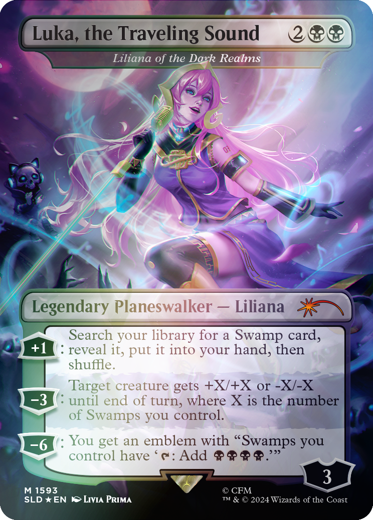 Luka, the Traveling Sound - Liliana of the Dark Realms (Rainbow Foil) [Secret Lair Drop Series] | Gear Gaming Fayetteville