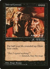 Infernal Contract (Oversized) [Oversize Cards] | Gear Gaming Fayetteville