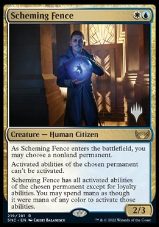 Scheming Fence (Promo Pack) [Streets of New Capenna Promos] | Gear Gaming Fayetteville