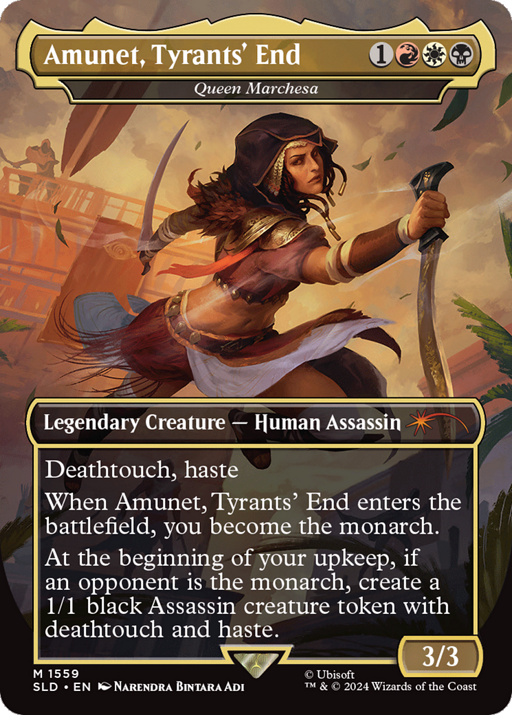 Amunet, Tyrants' End - Queen Marchesa (Rainbow Foil) [Secret Lair Drop Series] | Gear Gaming Fayetteville