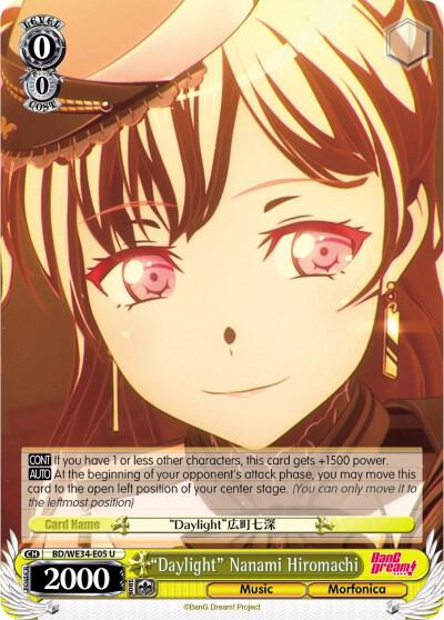 "Daylight" Nanami Hiromachi (Parallel Foil) - [Morfonica x RAISE A SUILEN] | Gear Gaming Fayetteville