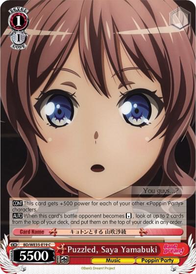 Puzzled, Saya Yamabuki (Parallel Foil) - [Poppin’Party x Roselia] | Gear Gaming Fayetteville