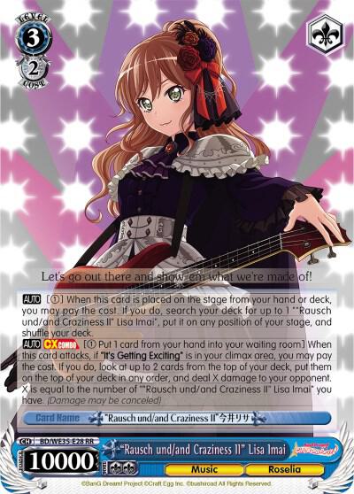 "Rausch und/and Craziness II" Lisa Imai (Parallel Foil) - [Poppin’Party x Roselia] | Gear Gaming Fayetteville